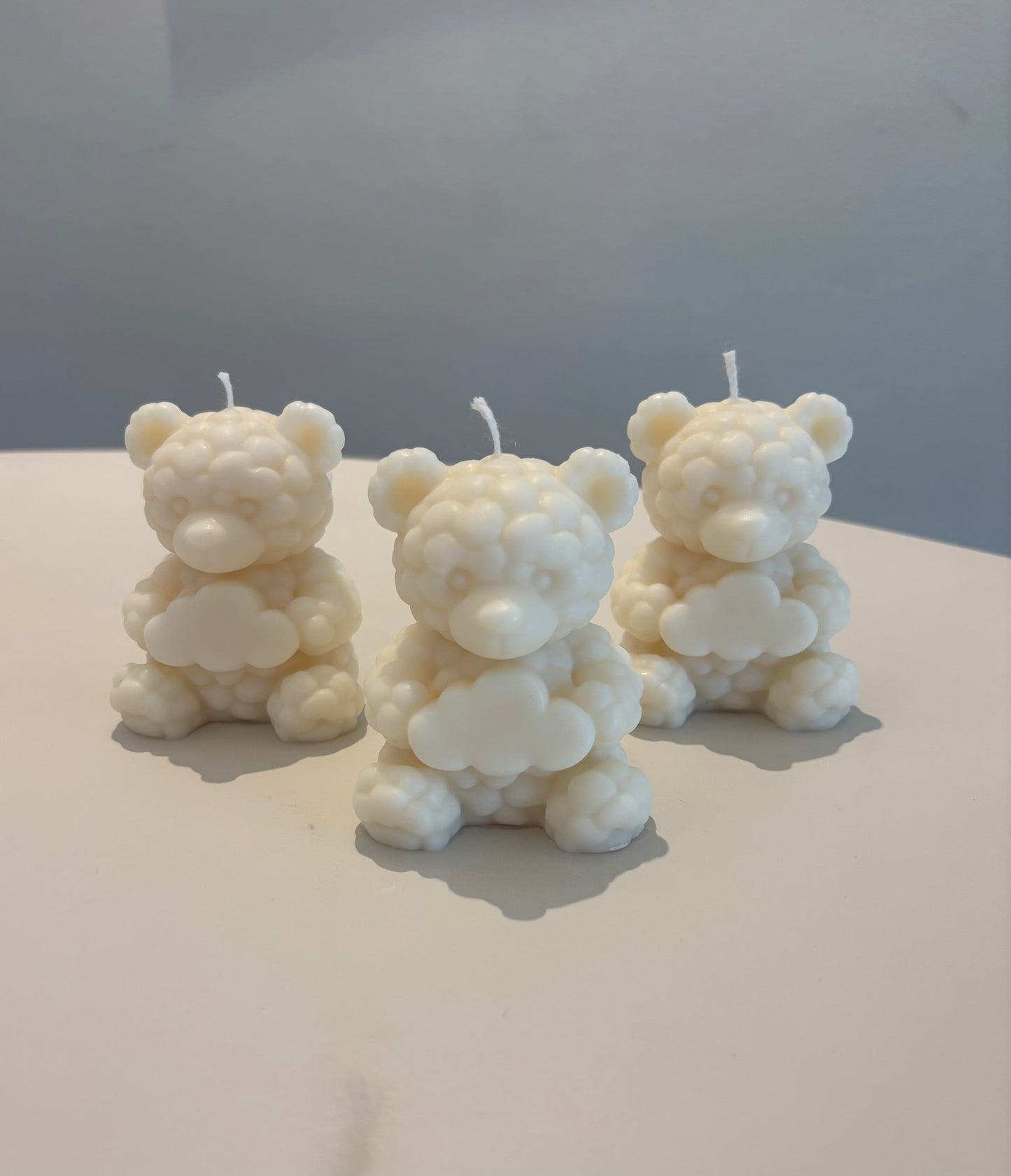 Teddykerze mit Wolke