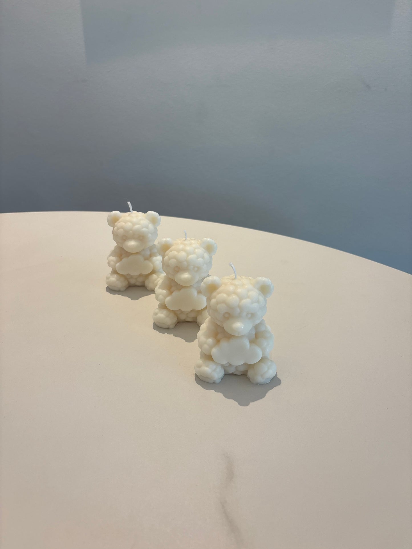 Teddykerze mit Wolke